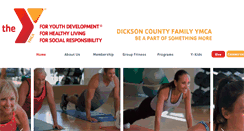Desktop Screenshot of dicksoncountyfamilyymca.org