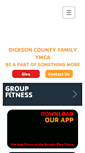 Mobile Screenshot of dicksoncountyfamilyymca.org