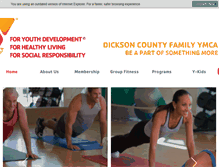 Tablet Screenshot of dicksoncountyfamilyymca.org